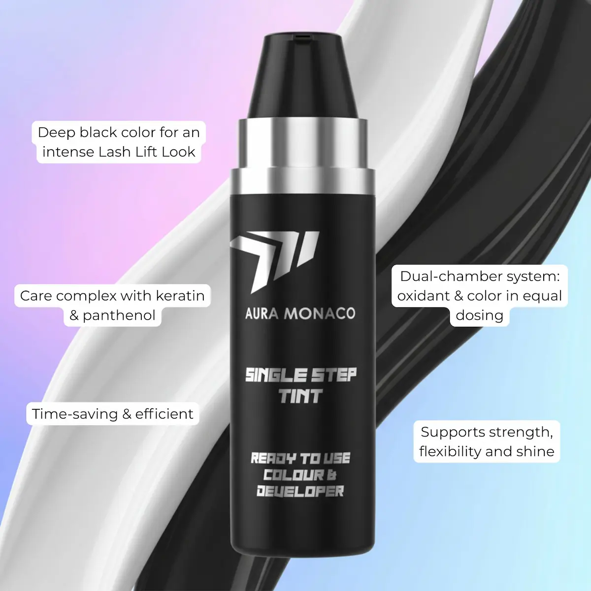 Single-Step Lash Tint | 2-in-One Formula | Deep Black - Image 2